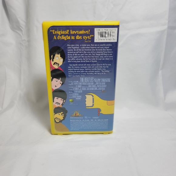 Vintage The Beatles Yellow Submarine VHS Animated cartoon Movie Tested Working - Picture 4 of 6